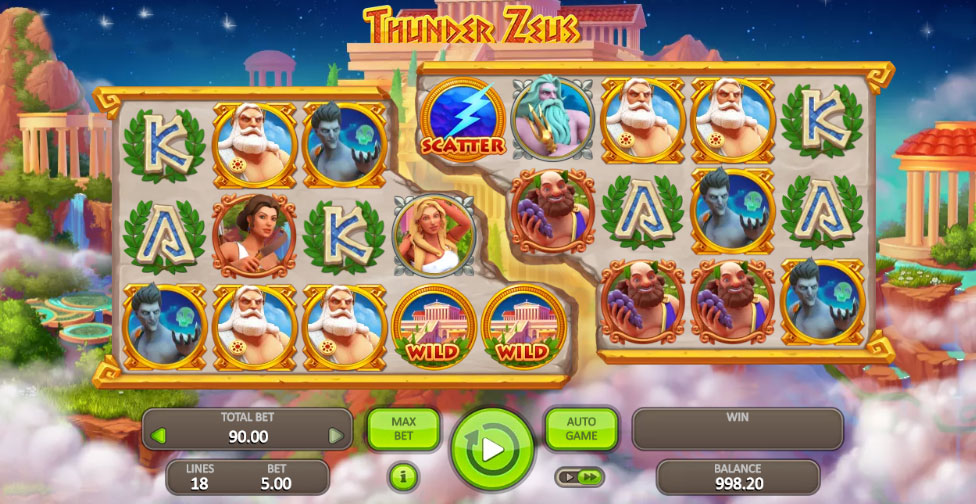 Игровой автомат Thunder Zeus демо. 