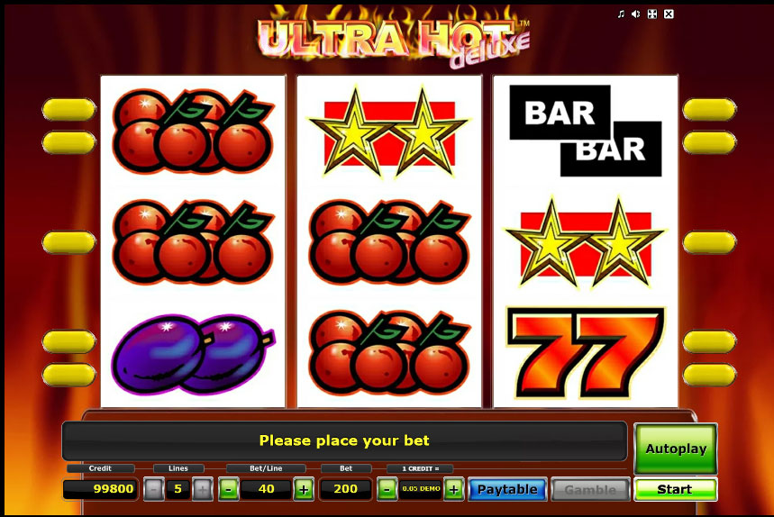 Игровой автомат Ultra Hot Deluxe демо. 